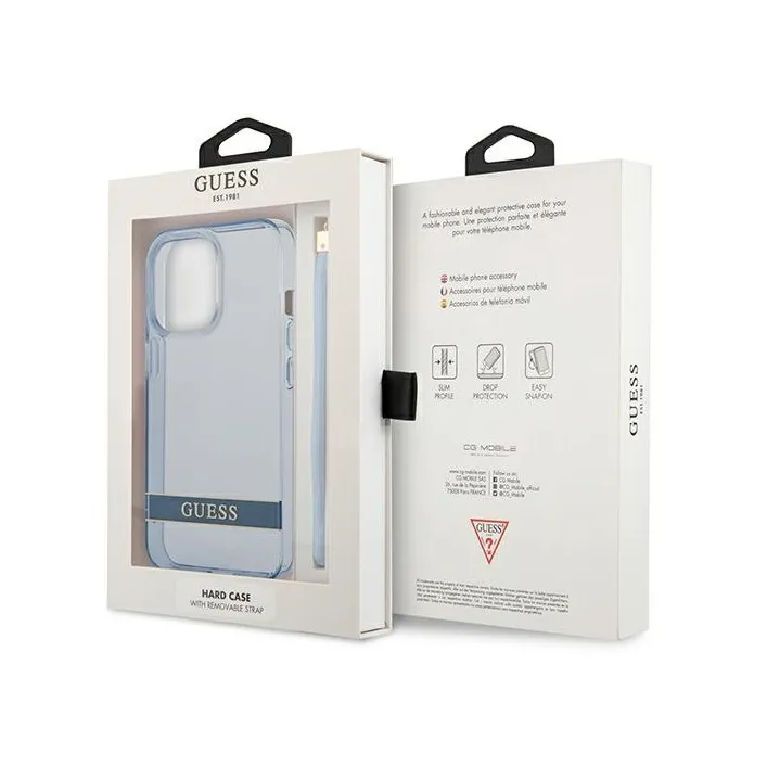 Maska Guess Hc PC/TPU Translucent za iPhone 13 Pro 6.1 plava (GUHCP13LHTSGSB)