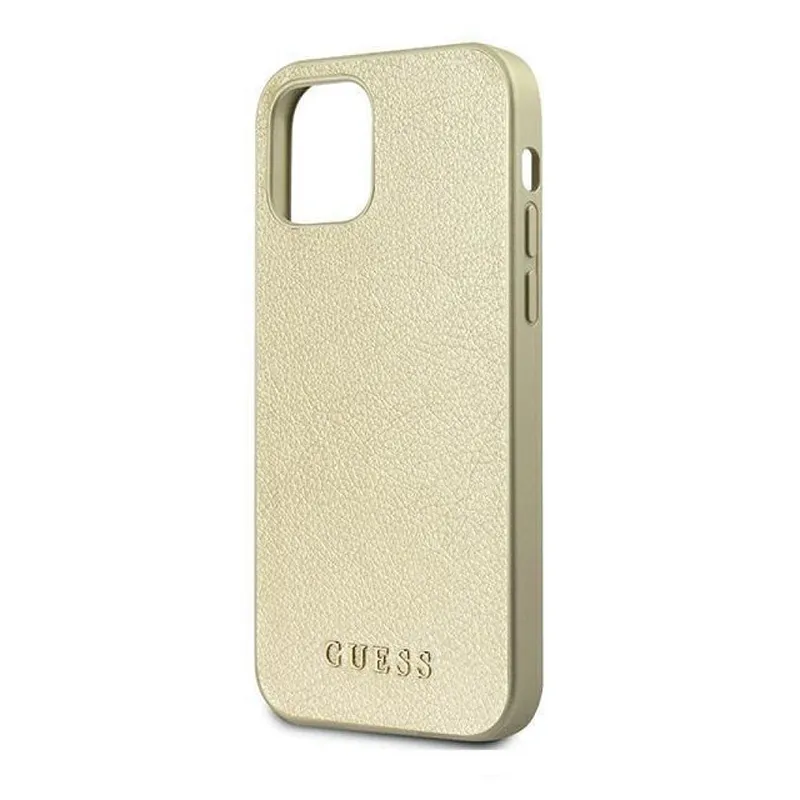 Maska Guess Hc PC/TPU Iridescent za iPhone 12/12  Pro 6.1 zlatna (GUHCP12MIGLGO)