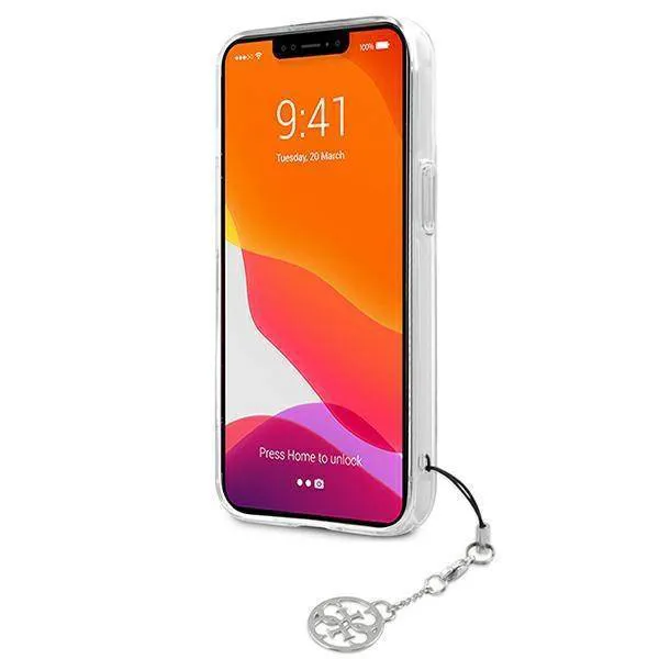 Maska Guess 4G Stripe Charm za iPhone 13 6.1 siva (GUHCP13MKB4GGR)