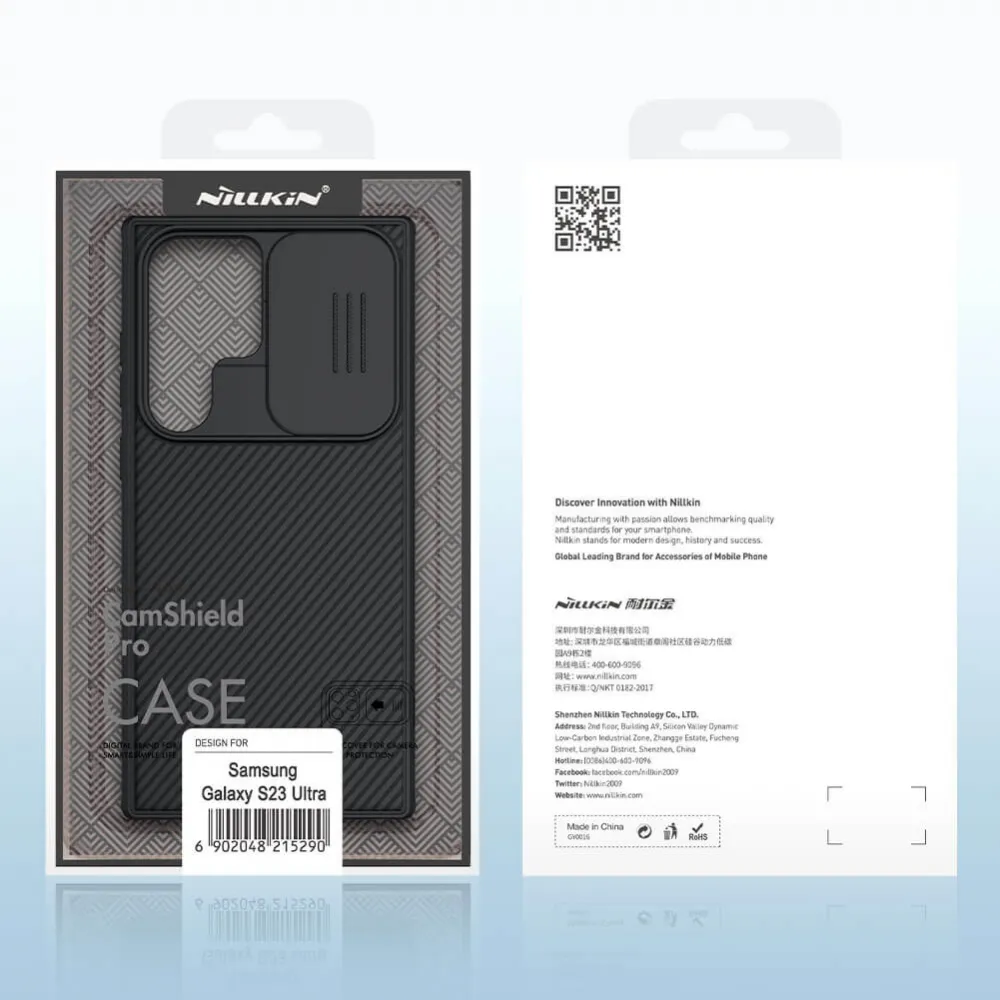 Maska Nillkin CamShield Pro za Samsung Galaxy S23 Ultra crna