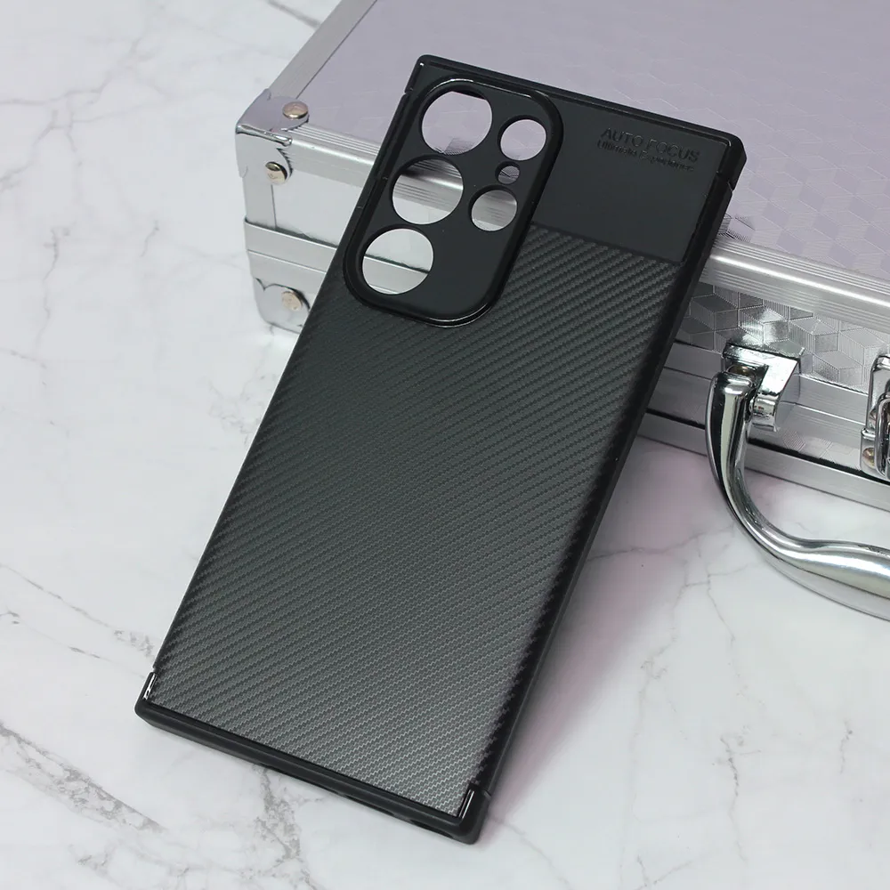 Maska Defender Carbon za Samsung Galaxy S23 Ultra crna