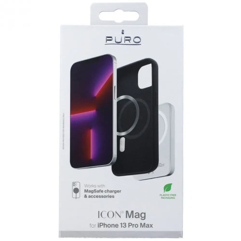 Maska Puro ICON Mag za iPhone 13 Pro Max 6.7 crna
