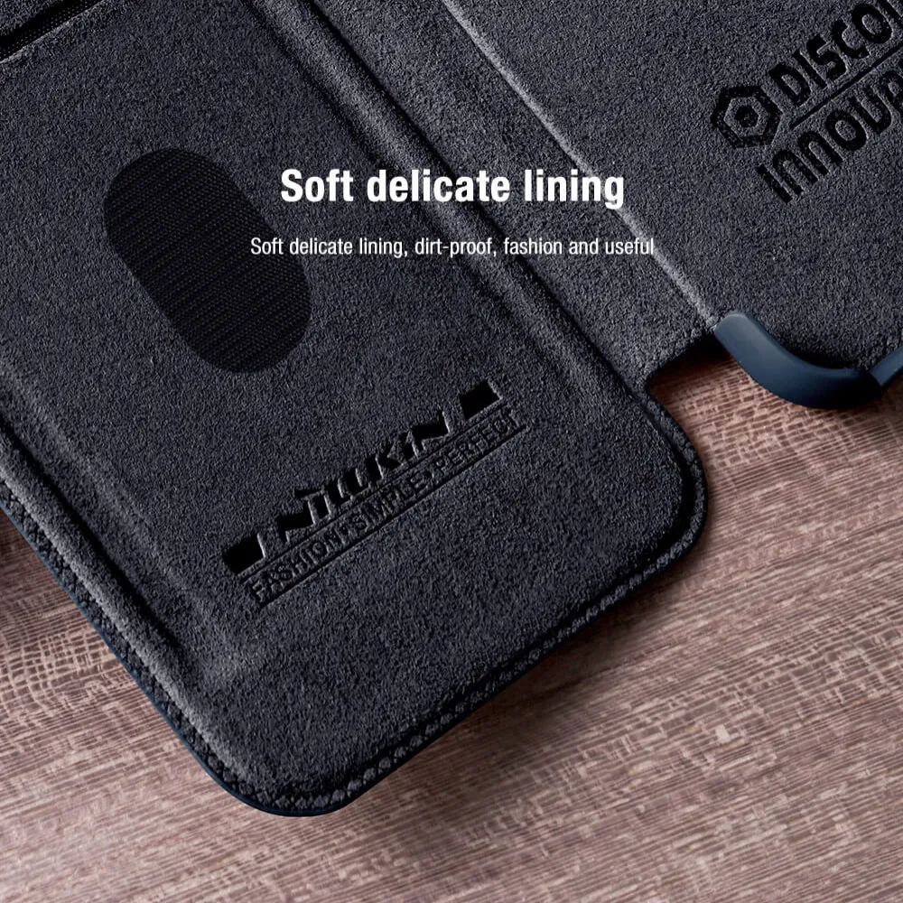 Maska Nillkin Qin Pro Leather za Samsung Galaxy S23 Plus crvena