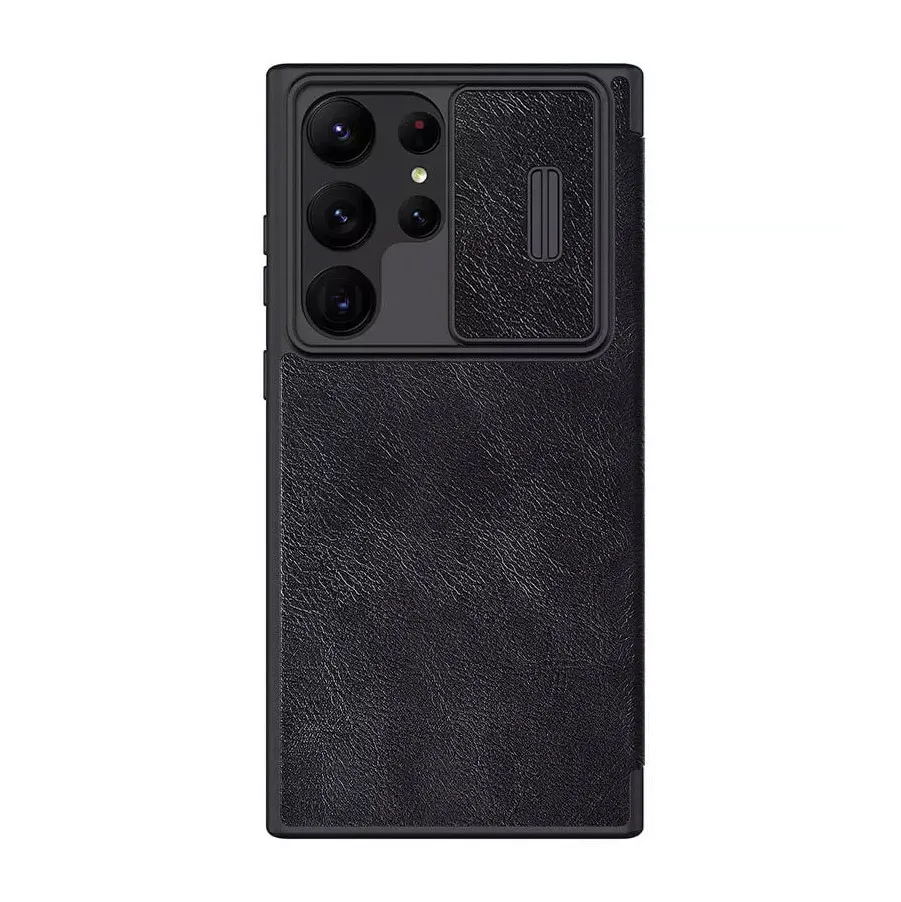 Maska Nillkin Qin Pro Leather za Samsung Galaxy S23 Ultra crna