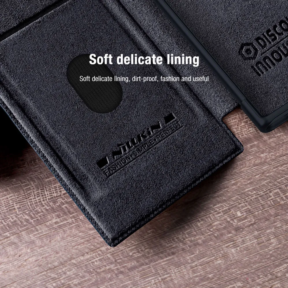 Maska Nillkin Qin Pro Leather za Samsung Galaxy S23 Ultra crna