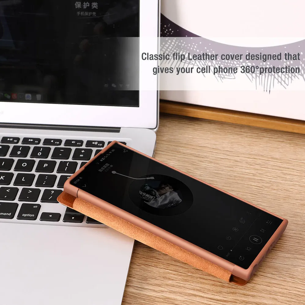 Maska Nillkin Qin Pro Leather za Samsung Galaxy S23 Ultra crna