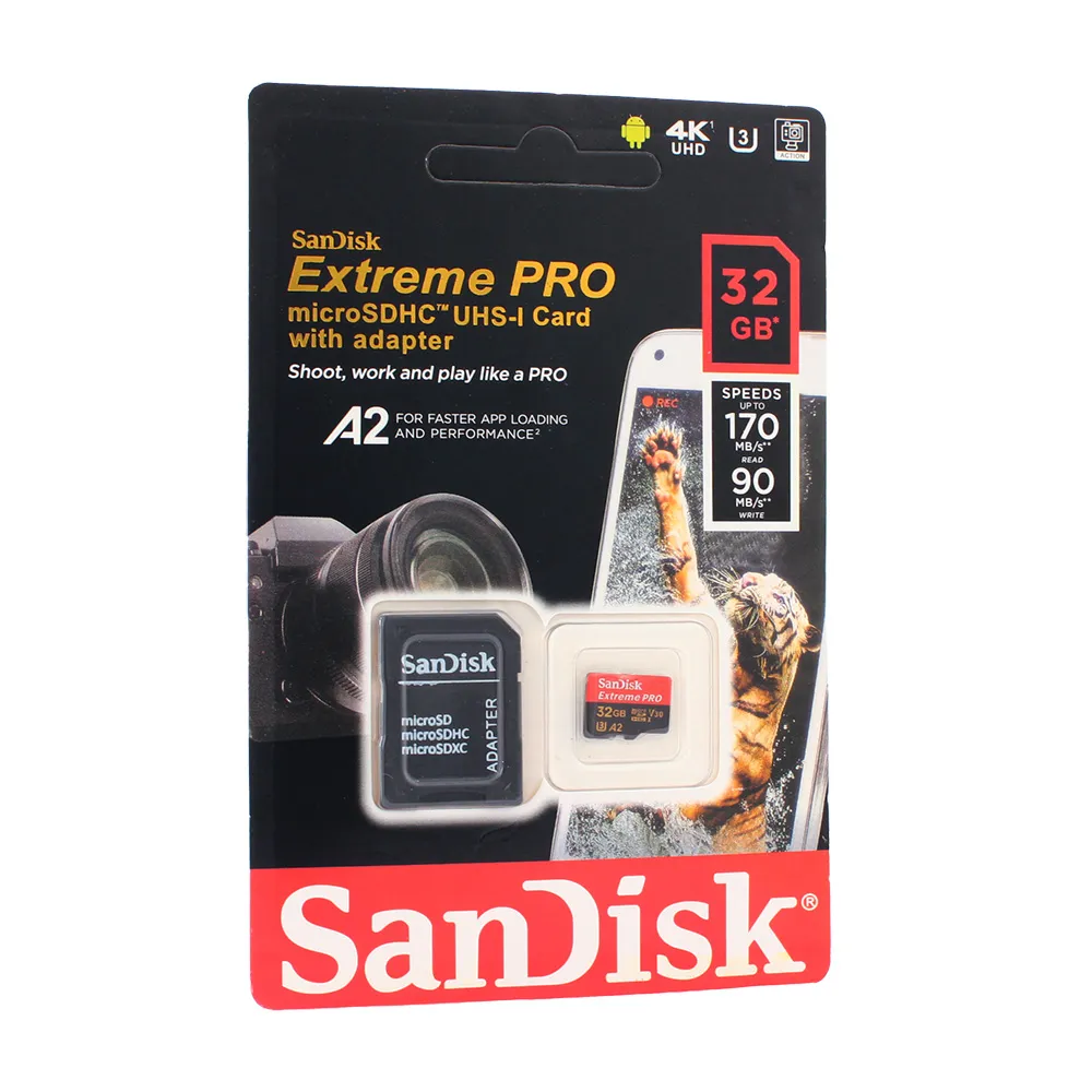 Mem. Kartica SanDisk SDHC 32GB Extreme PRO 4K UHD V30 sa adapterom CN
