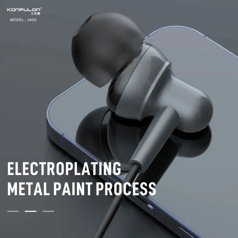 Slusalice KONFULON JA03 3.5mm crne 1.2m