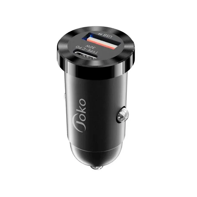 Auto punjac KONFULON JK79, 3A, QC3.0 22.5W, PD 30W crni