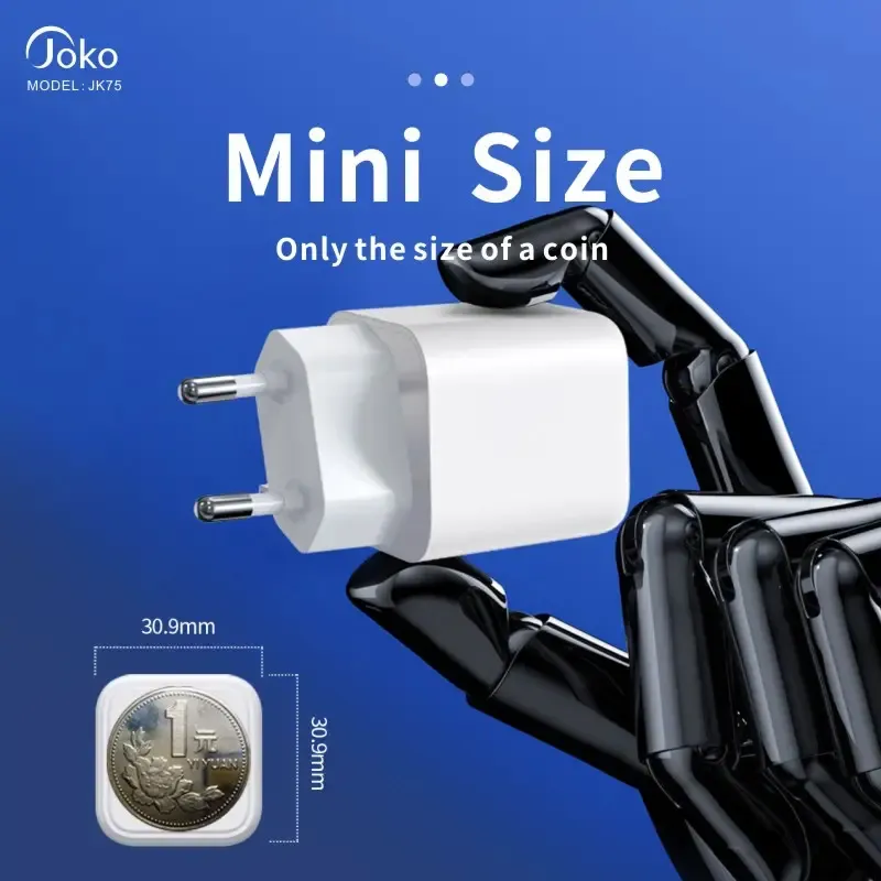 Kucni punjac KONFULON JK75, GaN, QC3.0 18W, PD 20W beli