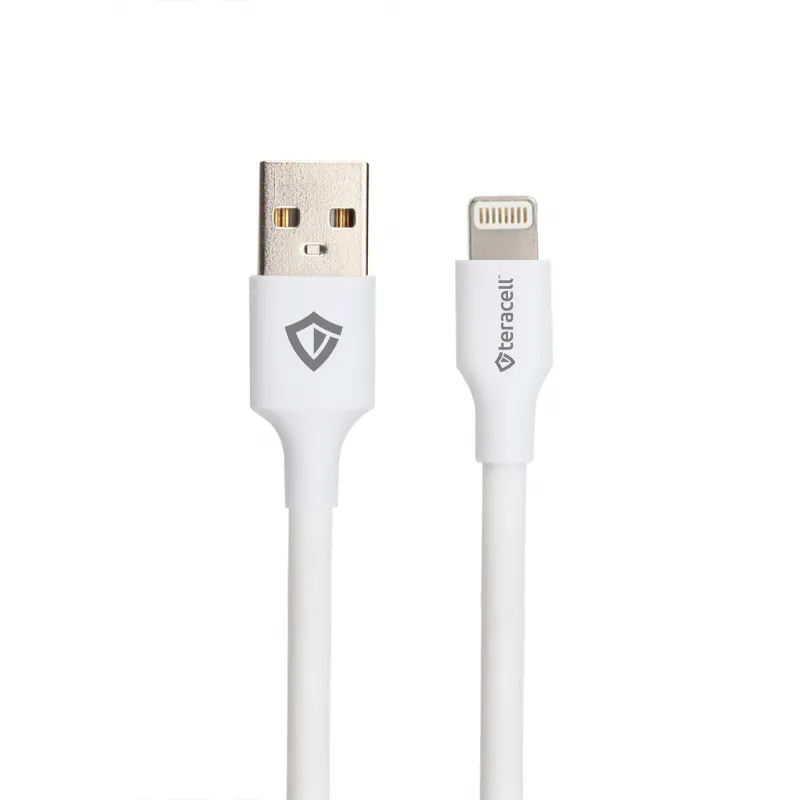 Kucni punjac Teracell Evolution TC-04, QC PD, USB-PD 18W+18W, 36W (total) sa lightning kablom beli