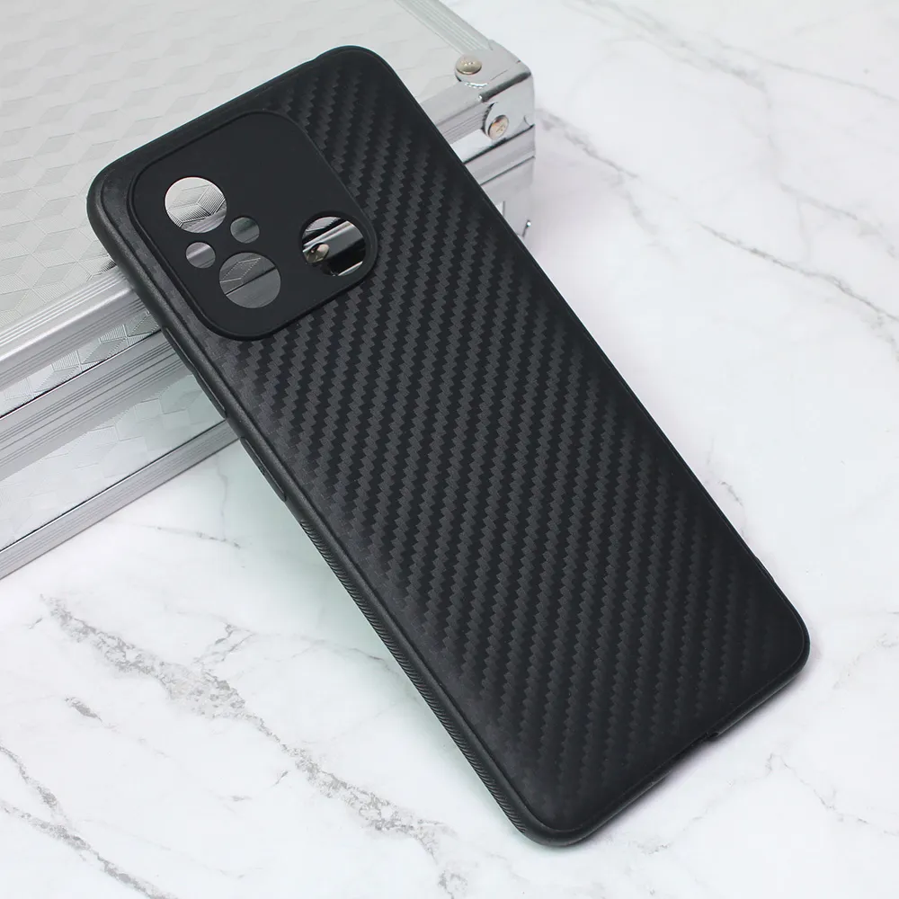 Maska Carbon fiber za Xiaomi Redmi 12C crna