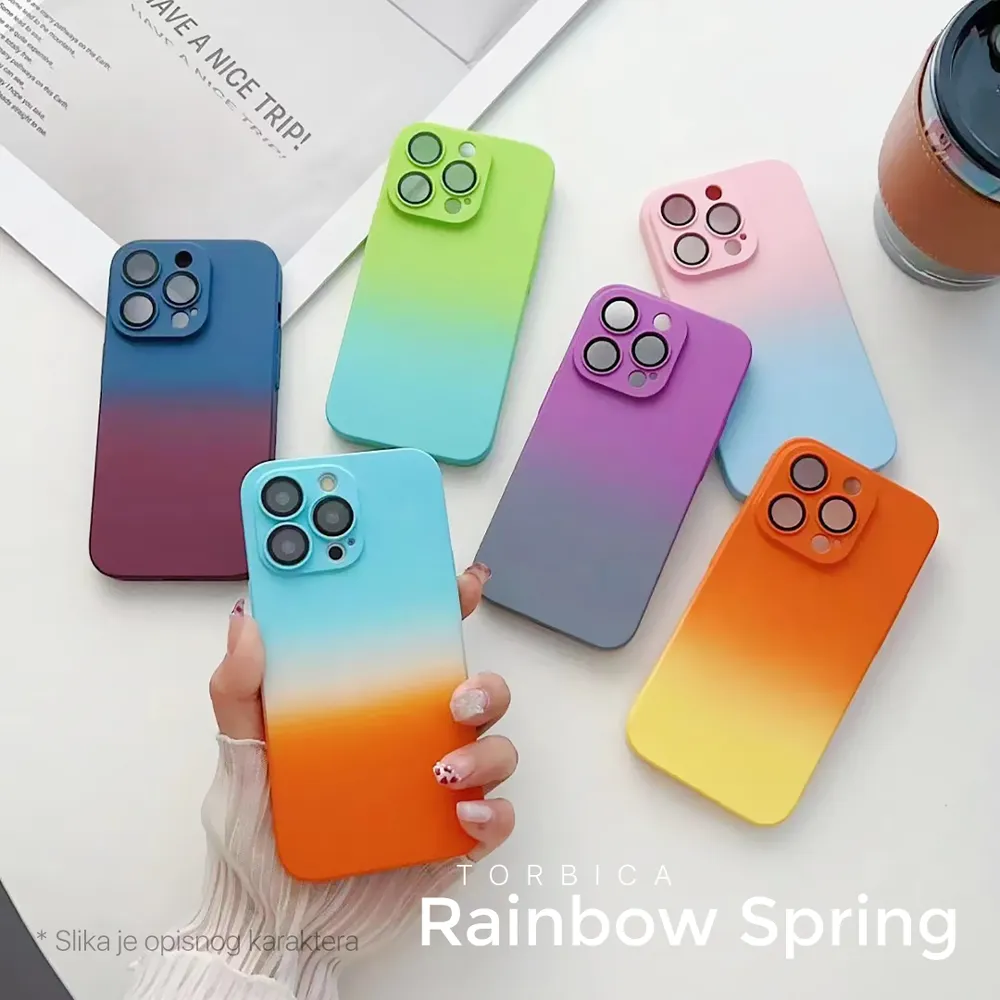 Maska Rainbow Spring za Samsung A235F Galaxy A23 4G/5G narandzasto zuta