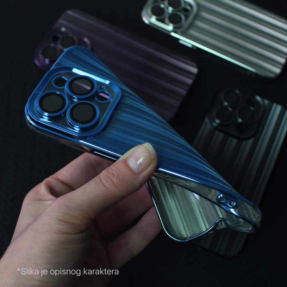 Maska Shining Line za iPhone 14 Plus 6.7 ljubicasta