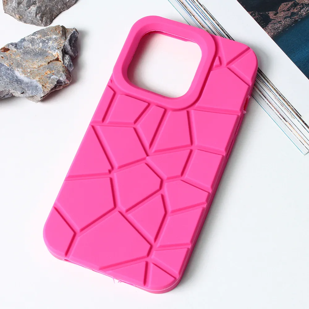 Maska Color Stone za iPhone 14 Pro 6.1 pink