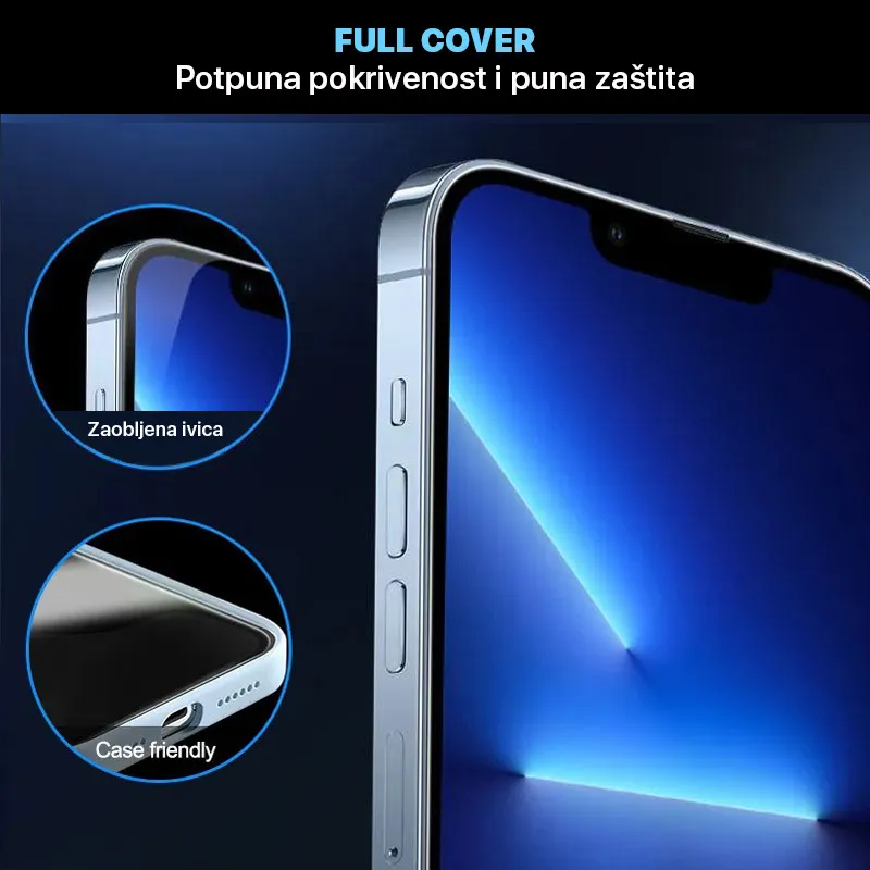 Zastitno Staklo Zastitno staklo 2.5D dust free Box za iPhone 7/8/SE crni