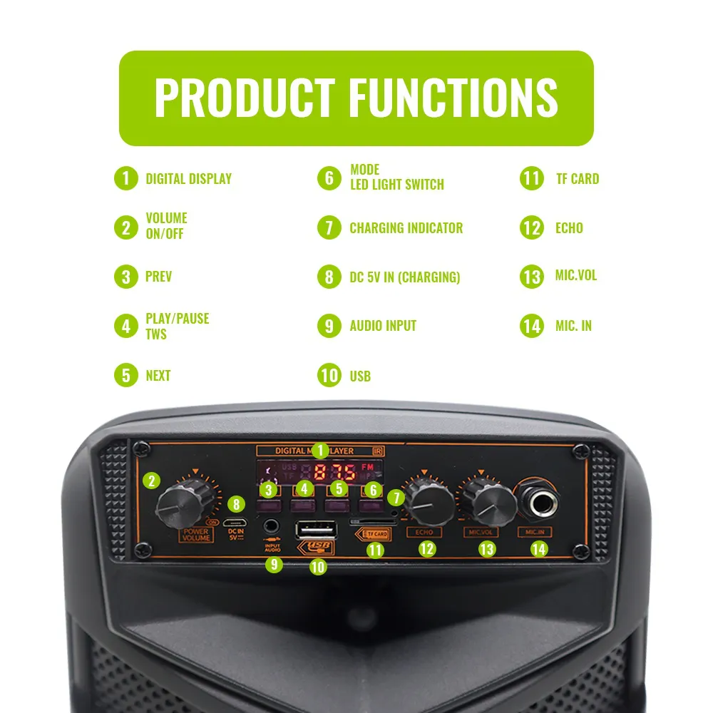 Bluetooth zvucnik NDR-P66