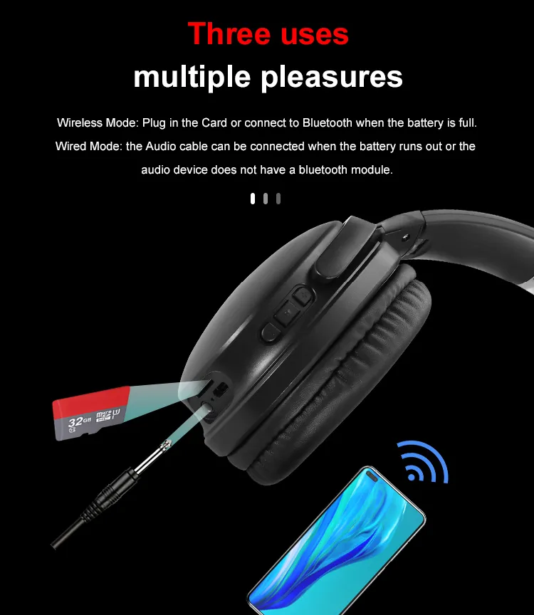 Bluetooth slusalice Sodo SD-1011 bele