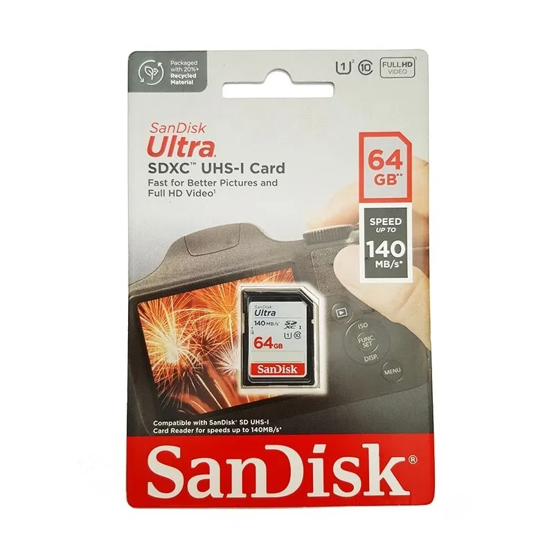 Mem.Kartica SanDisk SDXC 64GB Ultra 140MB/s Class 10 UHS-I