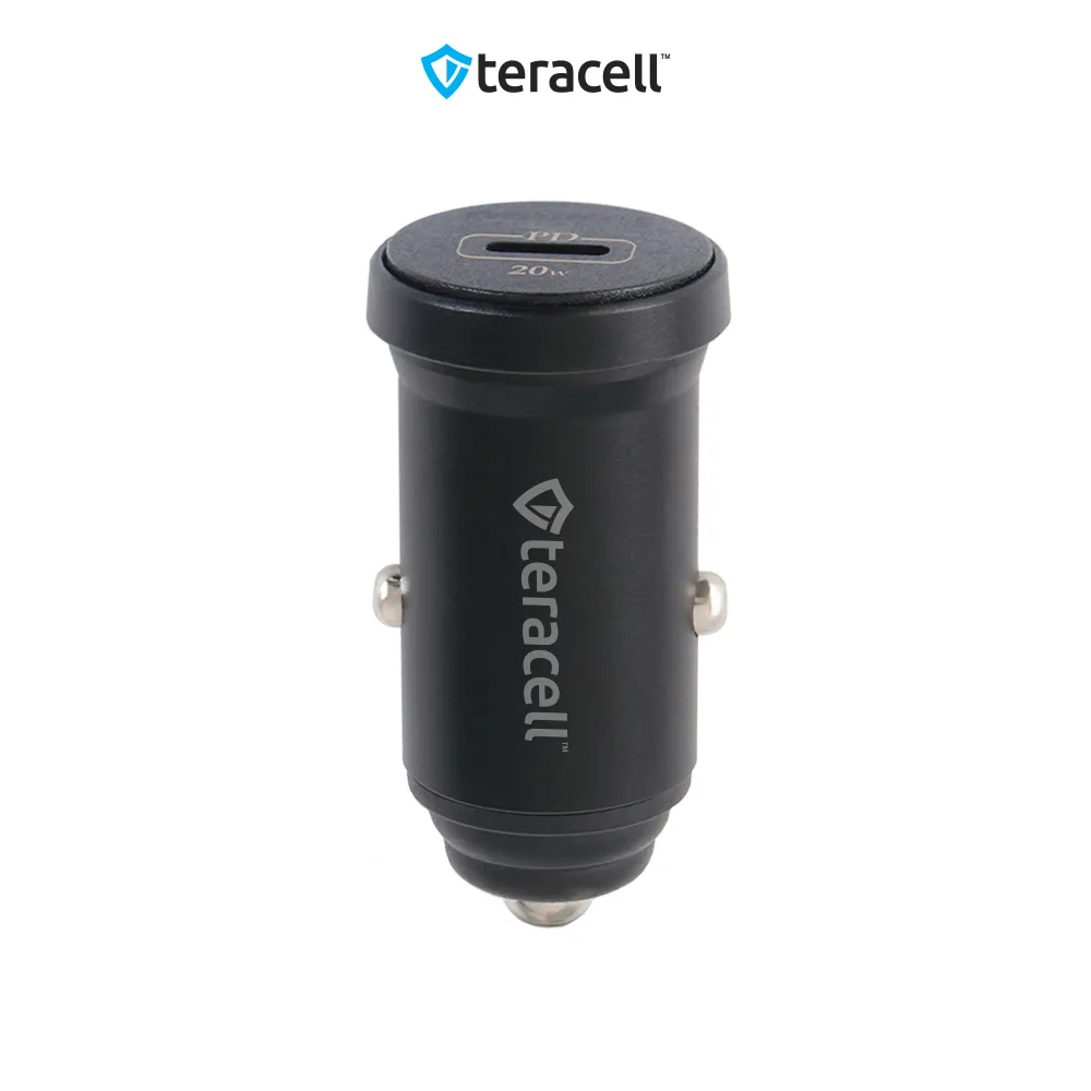 Auto punjac Teracell Evolution TC-12 PD 20W crni sa PD Lightning kablom crni
