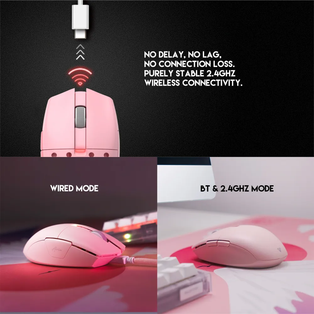 Mis Wireless Gaming Fantech XD7 Aria Sakura