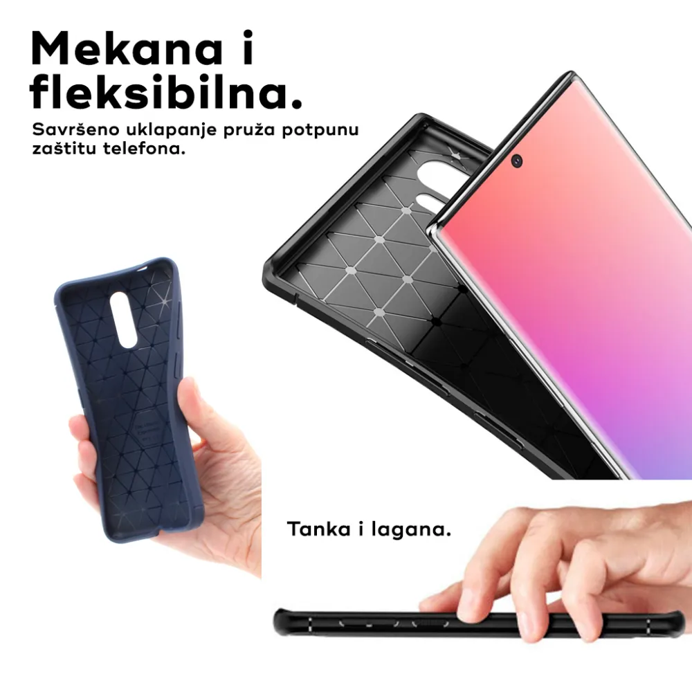 Maska Defender Carbon za iPhone 15 Pro 6.1 crna
