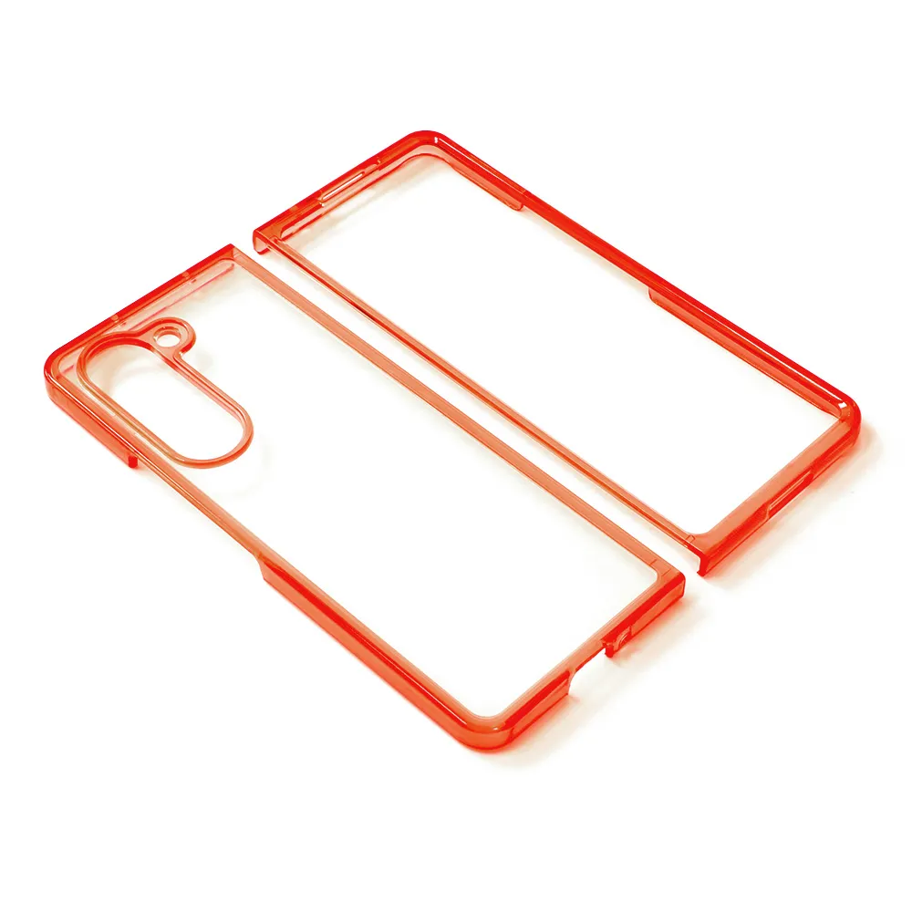 Maska Clear TPU za Samsung F946B Galaxy Z Fold 5 5G crvena