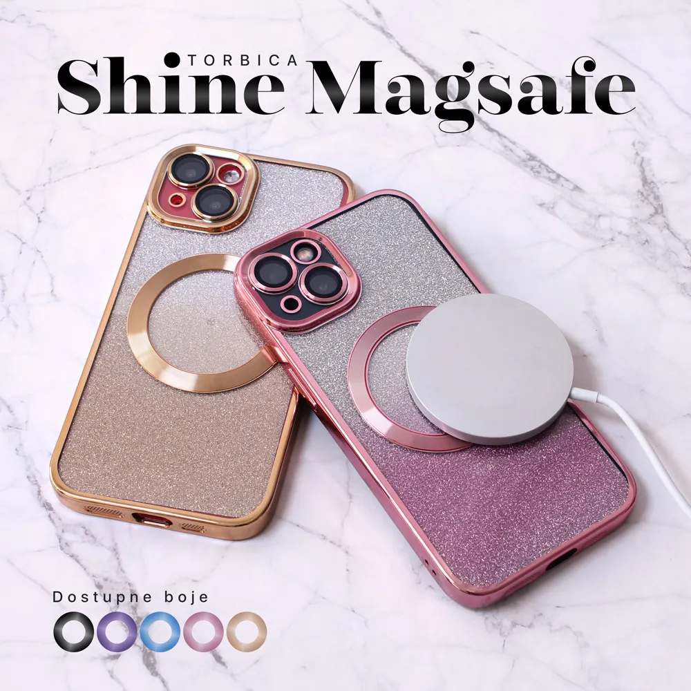 Maska Shine Magsafe za iPhone 14 6.1 ljubicasta