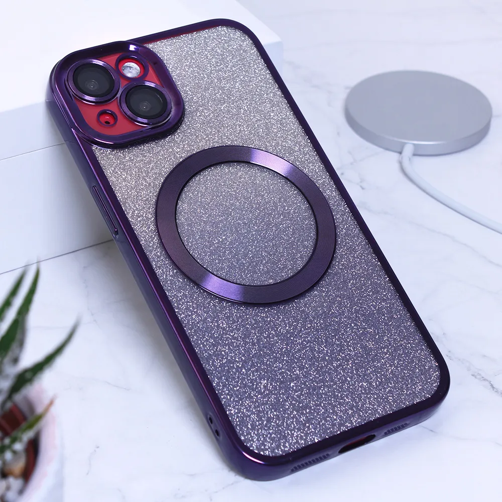 Maska Shine Magsafe za iPhone 14 6.1 ljubicasta