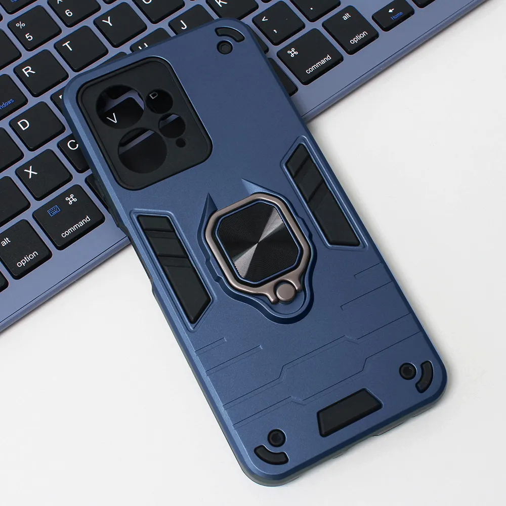 Maska Cube Ring za Xiaomi Redmi Note 12 4G (EU) tamno plava