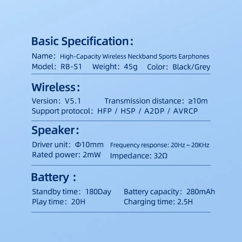 Slusalice REMAX Wireless Neckband Sports RB-S1 crne