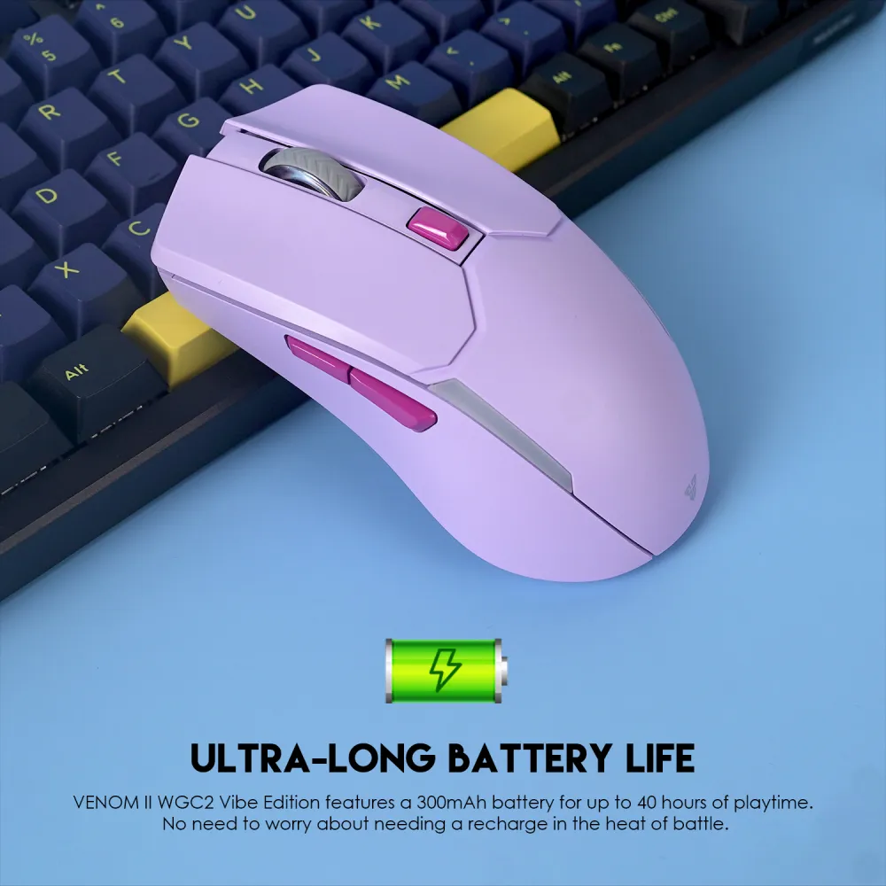 Mis Wireless Gaming Fantech WGC2 Venom II ljubicasti