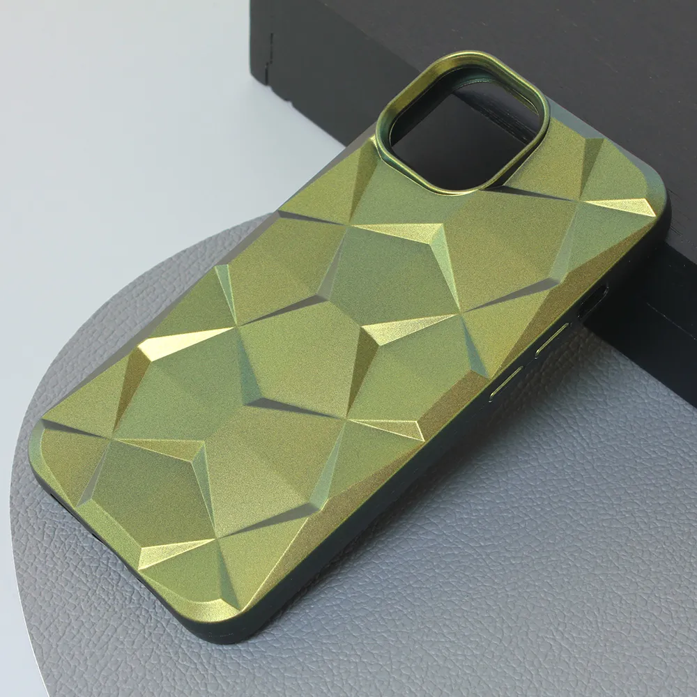 Maska Shiny Diamond za iPhone 13 6.1 maslinasto zelena