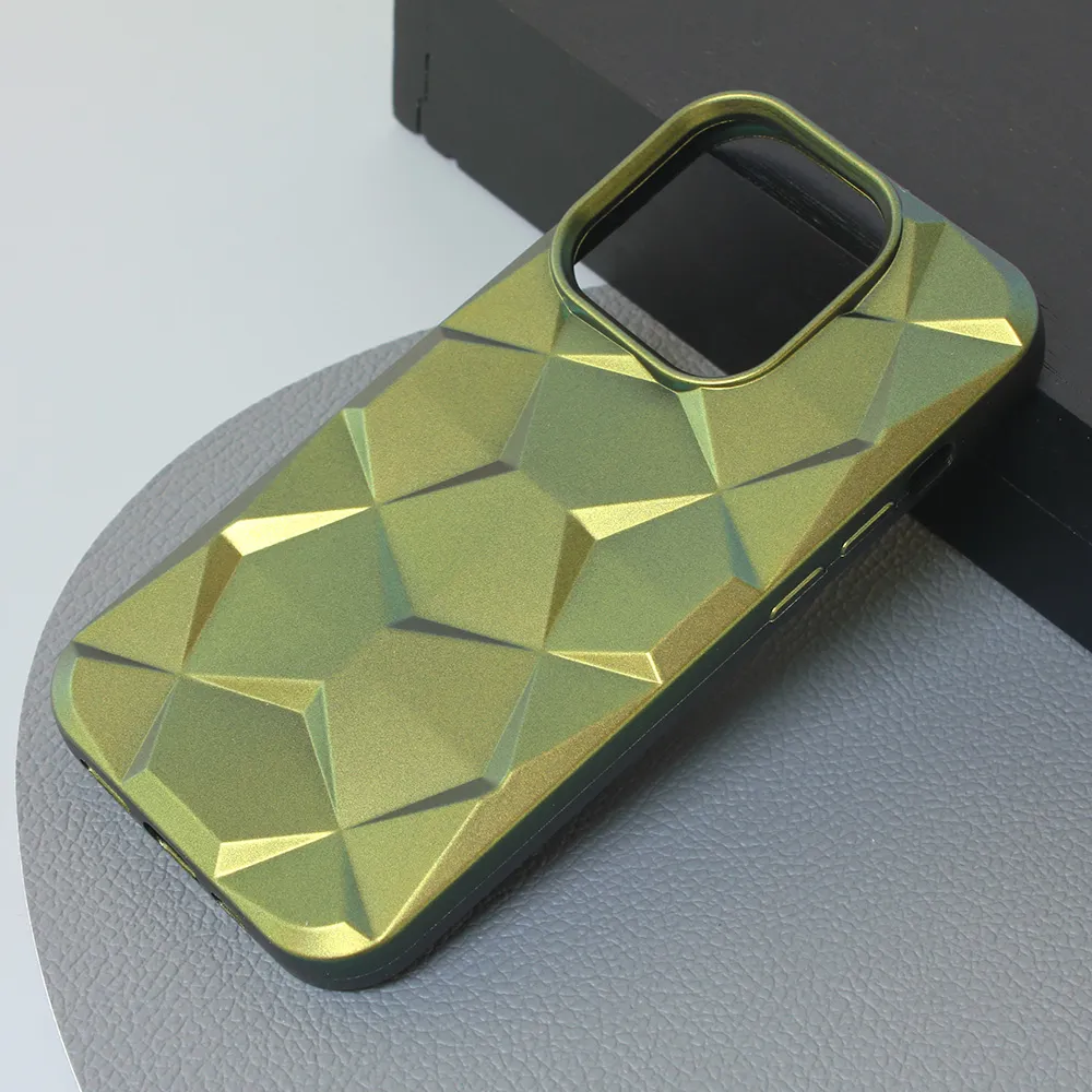 Maska Shiny Diamond za iPhone 14 Pro 6.1 maslinasto zelena