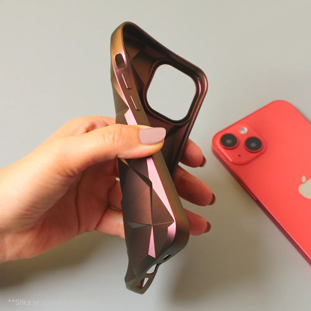Maska Shiny Diamond za iPhone 14 Pro 6.1 roze
