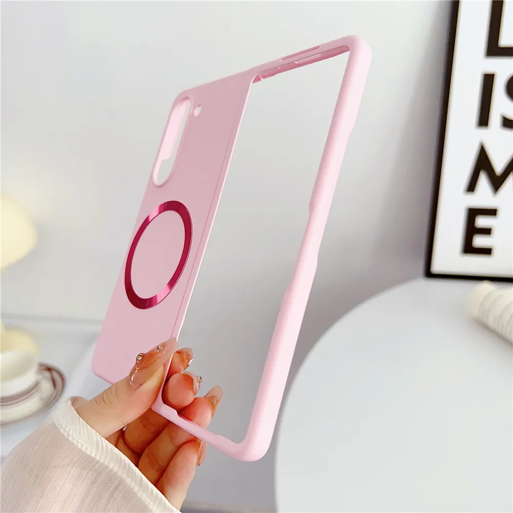 Maska Magsafe Magnetic Shockproof za Samsung F946B Galaxy Z Fold 5 5G roze
