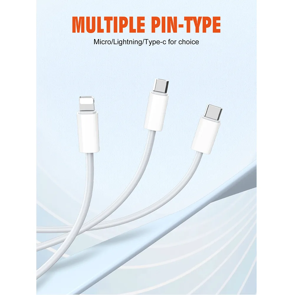 Data kabl LDNIO LS892 25W Fast micro USB 2m beli