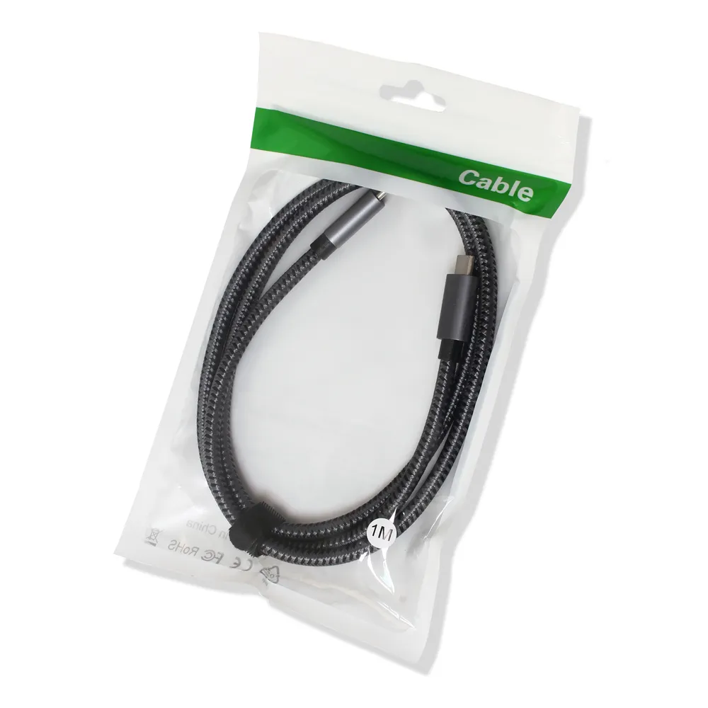 Data kabl Thunderbolt PD na Type C 40Gbps 240W 5K sivi 1m