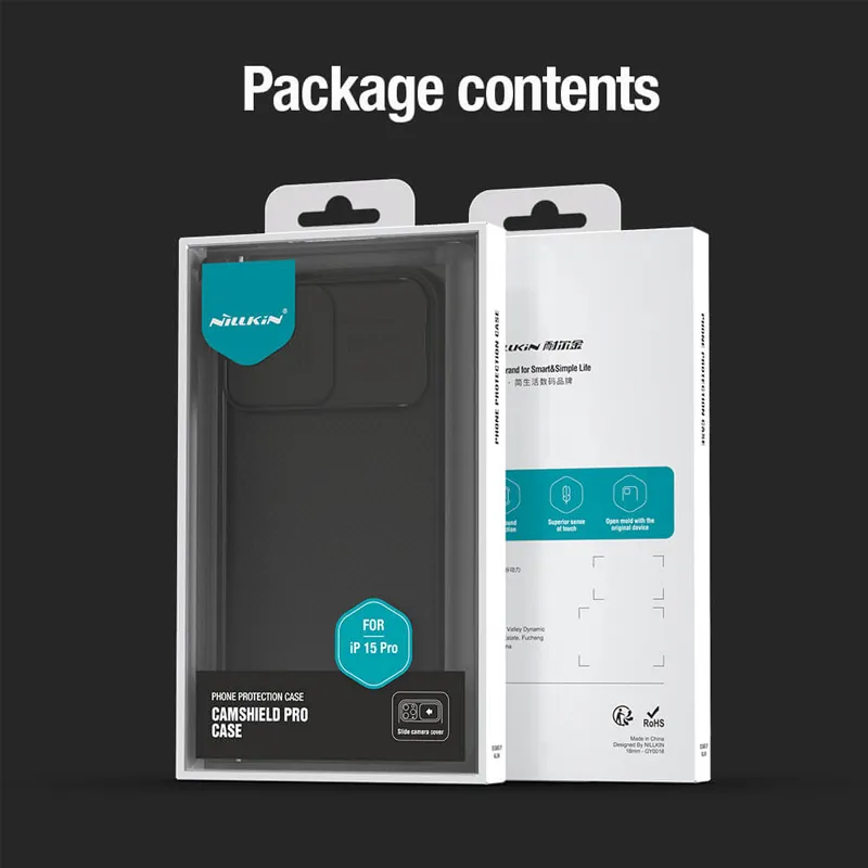 Maska Nillkin CamShield Pro za iPhone 15 Pro 6.1 plava