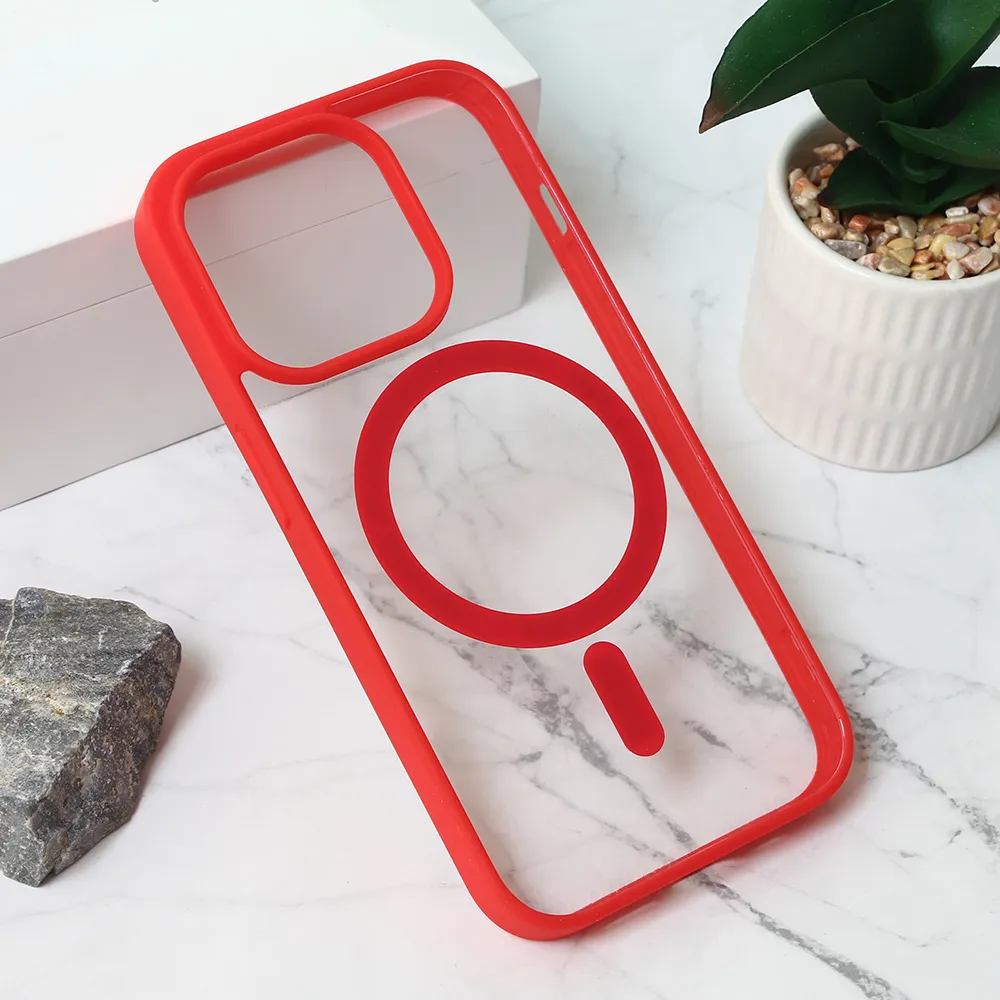 Maska Magsafe Frame Color za iPhone 15 Pro 6.1 crvena
