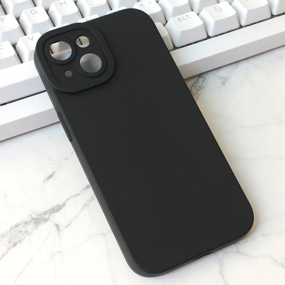 Maska Silikon Pro Camera za iPhone 15 6.1 crna