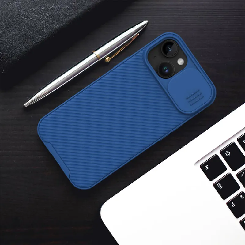 Maska Nillkin CamShield Pro za iPhone 15 Plus 6.7 plava