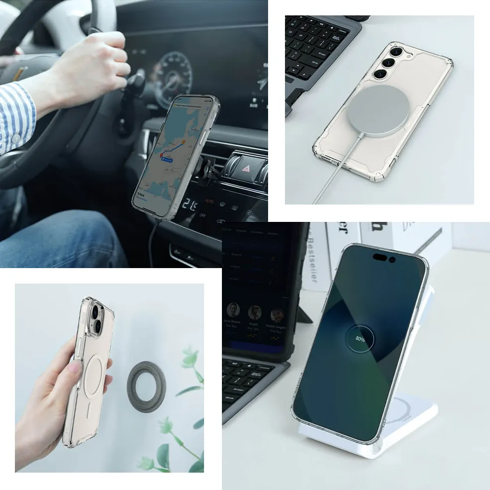 Maska Nillkin Nature Pro Magnetic za iPhone 15 Plus 6.7 transparent