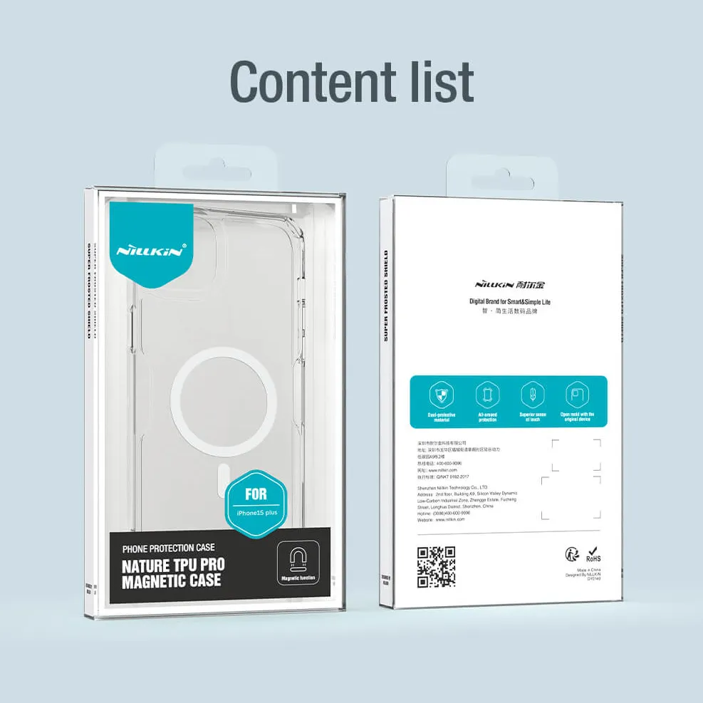 Maska Nillkin Nature Pro Magnetic za iPhone 15 Plus 6.7 transparent