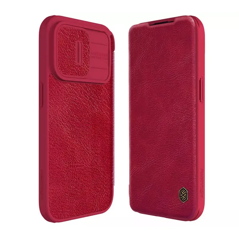 Maska Nillkin Qin Pro za iPhone 15 Pro 6.1 crvena