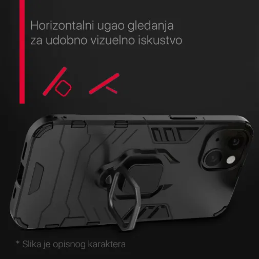 Maska Cube Ring za iPhone 15 Pro 6.1 plava