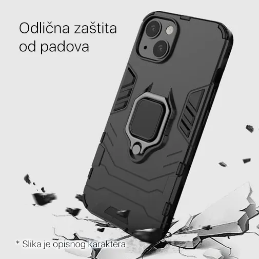 Maska Cube Ring za iPhone 15 Pro 6.1 plava
