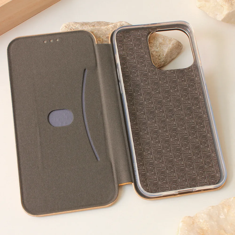 Maska Teracell Flip Cover za iPhone 15 Pro Max 6.7 zlatna