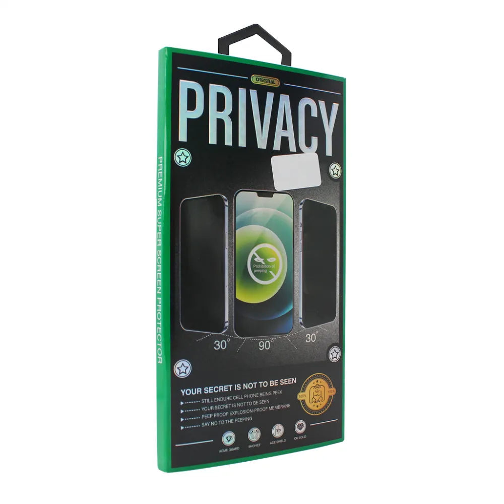 Zastitno staklo Zastitno staklo Privacy 2.5D full glue za iPhone 15 Pro 6.1 crni