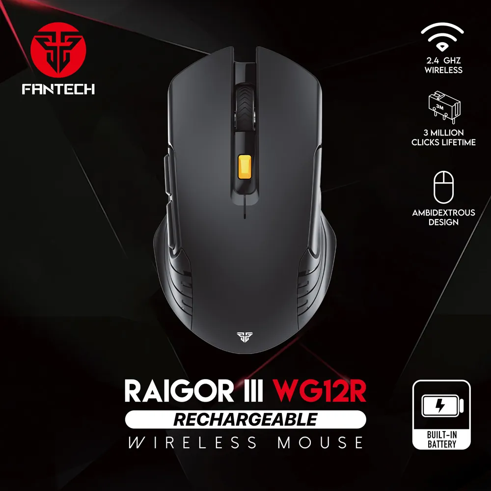 Mis Wireless Fantech WG12R raigor III crni